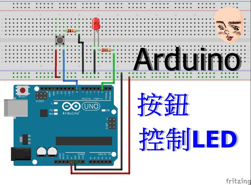 arduino按鈕控制LED
